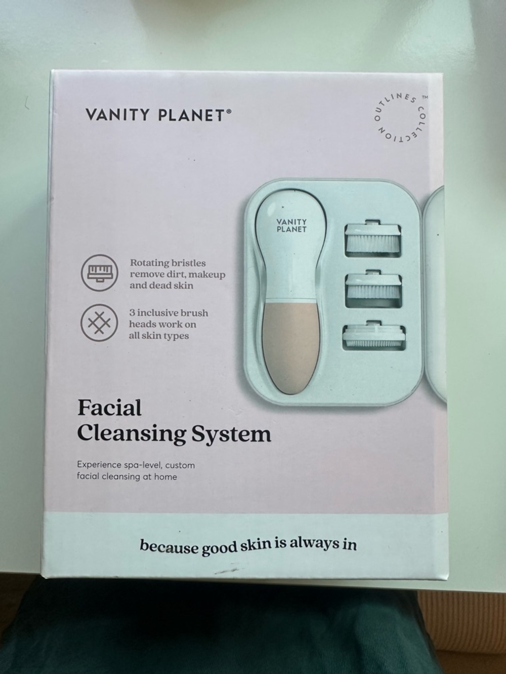 Vanity Planet Facial Cleansing System in Pink/Cream
